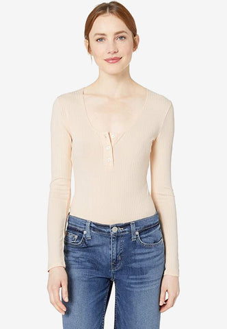 Henley Ribbed Knit Bodysuit-Boost Commerce Vertical Product Filter Demo