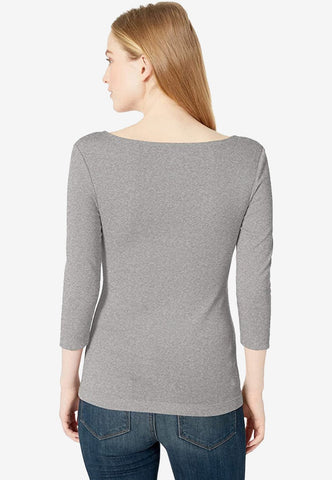Women's Slim-fit Boatneck T-Shirt-Boost Commerce Vertical Product Filter Demo